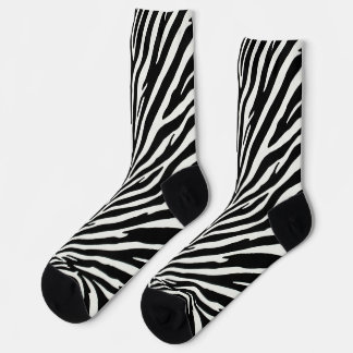 Wild Zebra Pattern Socks
