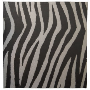 Wild Zebra Print Napkin
