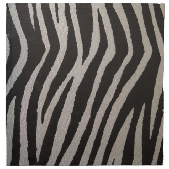 Wild Zebra Print Napkin (Front)