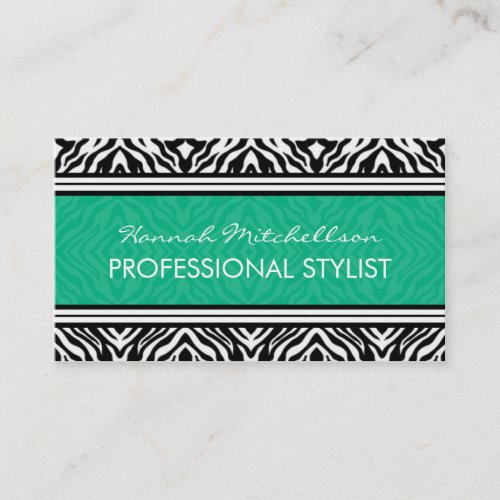 Wild Zebra Professional Business Cards