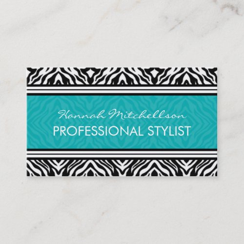 Wild Zebra Professional Business Cards