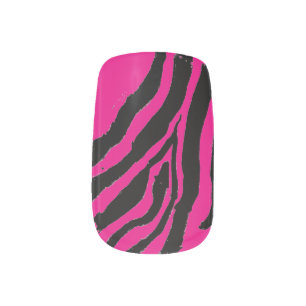 Wild Zebra Stripe Minx Nail Polish Strips Art