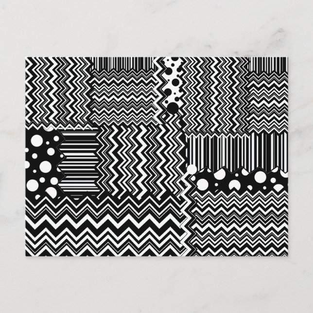 Wild Zig-Zags Postcard (Front)