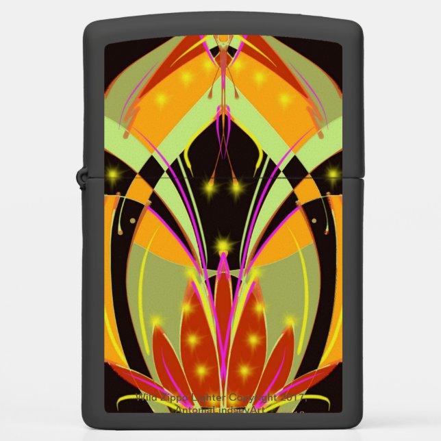 Wild Zippo Lighter in Your Choice of Finish (Front)