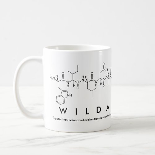 Wilda peptide name mug