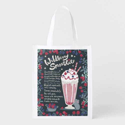 Wildberry Smoothie grocery bag