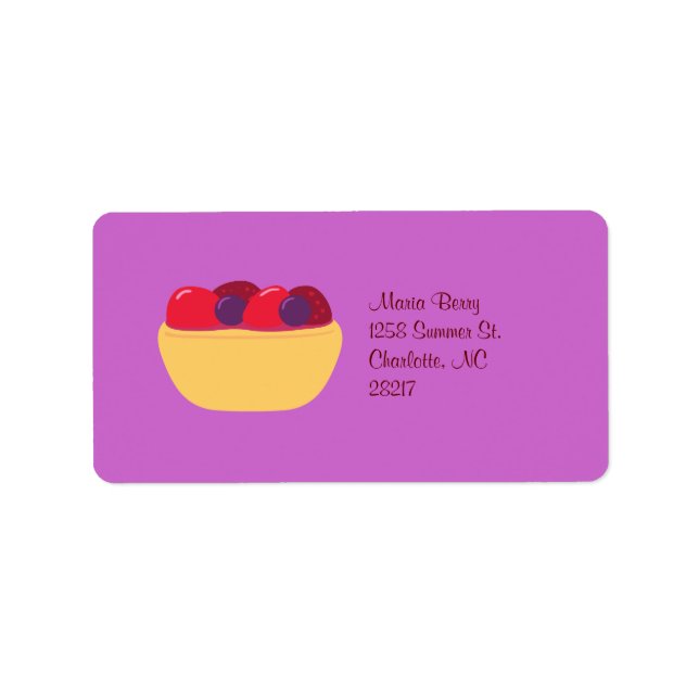 Wildberry Tart Label (Front)