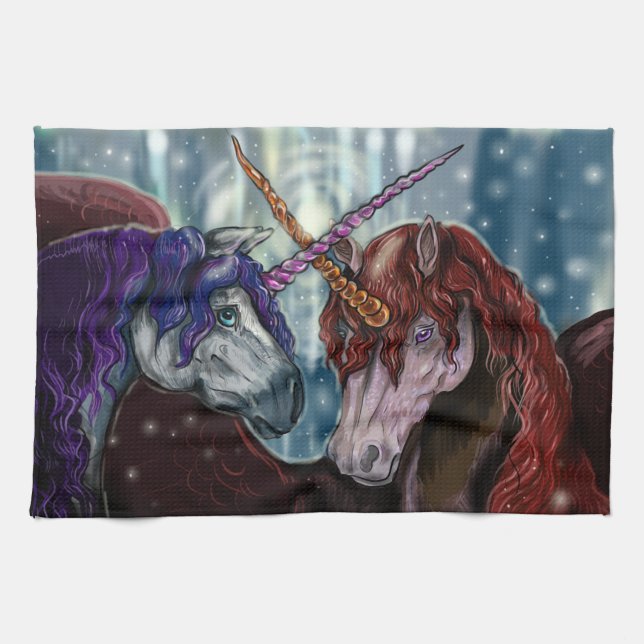 Wildberry Unicorns Kitchen Towel (Horizontal)