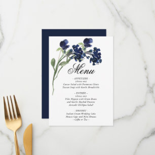 Wildbloom Classic Blue Bohemian Garden Flowers Menu
