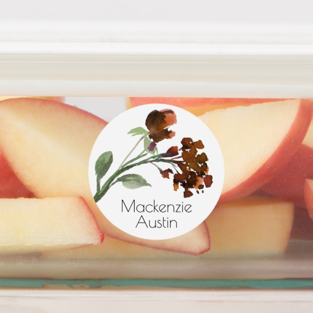 Wildbloom | Terracotta Orange Bohemian Custom Labels (Affixed)