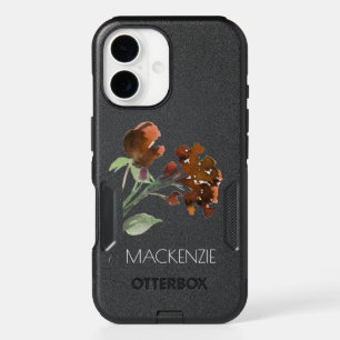 Wildbloom   Terracotta Orange Bohemian Custom iPhone 16 Case