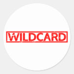 Wildcard Stamp Classic Round Sticker