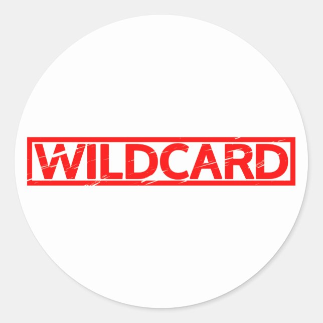 Wildcard Stamp Classic Round Sticker (Front)