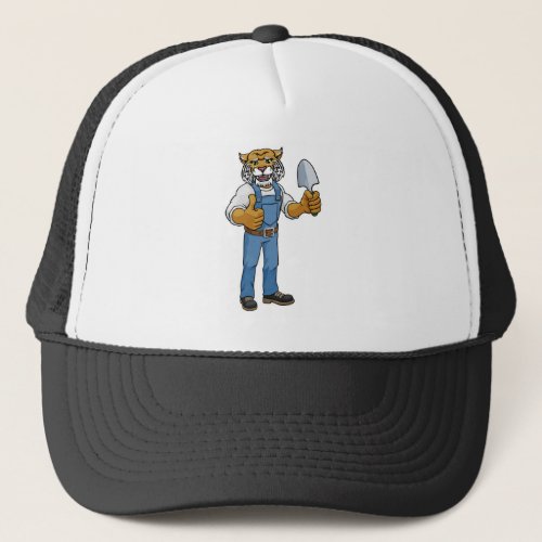 Wildcat Gardener Gardening Animal Mascot Trucker Hat