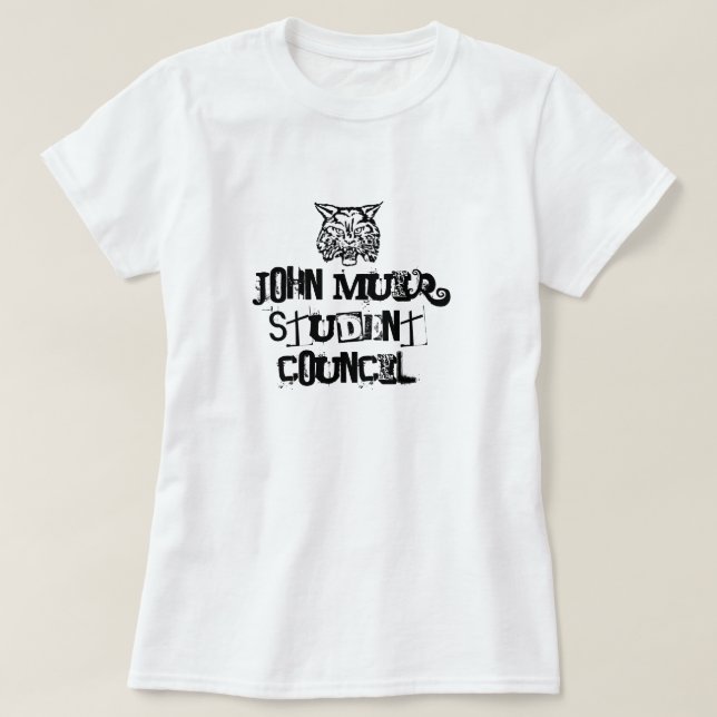 Wildcat, John Muir Student Council T-Shirt (Design Front)