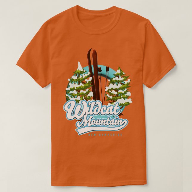 Wildcat Mountain new hampshire retro ski T-Shirt (Design Front)