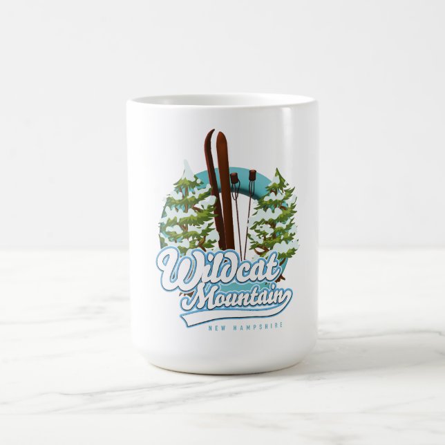 Wildcat Mountain New Hampshire Ski poster Coffee Mug (Center)