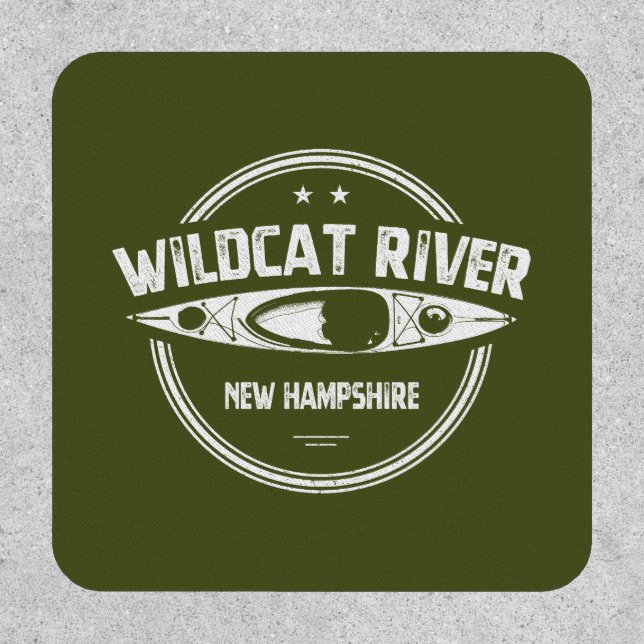 Wildcat River New Hampshire Kayak Patch (Front)