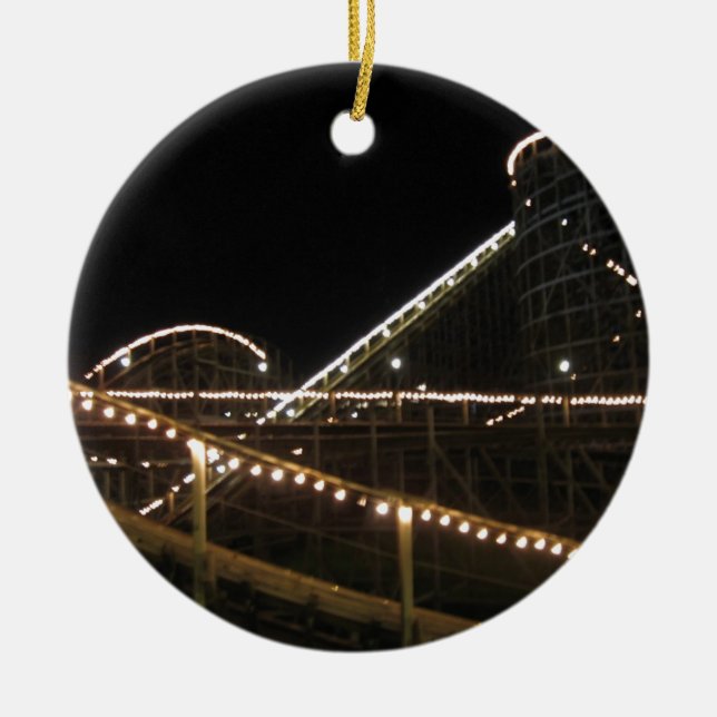 Wildcat Roller Coaster Hersheypark Ceramic Ornament (Front)