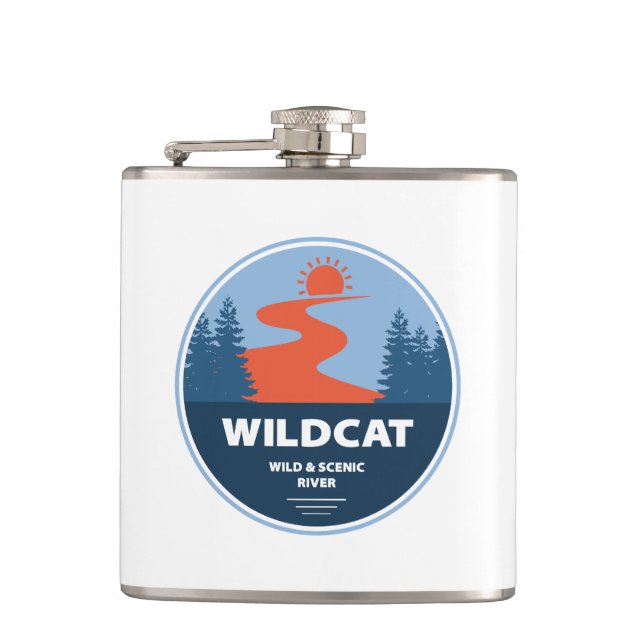 Wildcat Wild And Scenic River New Hampshire Flask (Front)