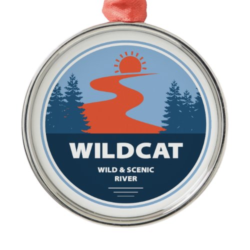 Wildcat Wild And Scenic River New Hampshire Metal Ornament