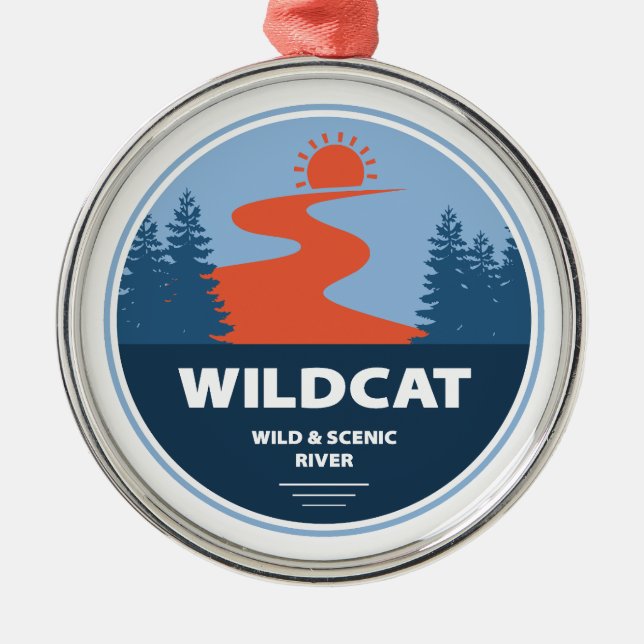 Wildcat Wild And Scenic River New Hampshire Metal Ornament (Front)