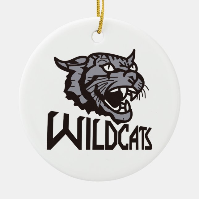 Wildcats Ceramic Ornament (Front)