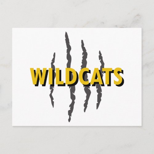 Wildcats Claw Marks Postcard