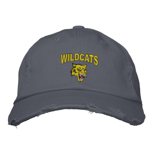 Wildcats Embroidered Baseball Hat (Front)