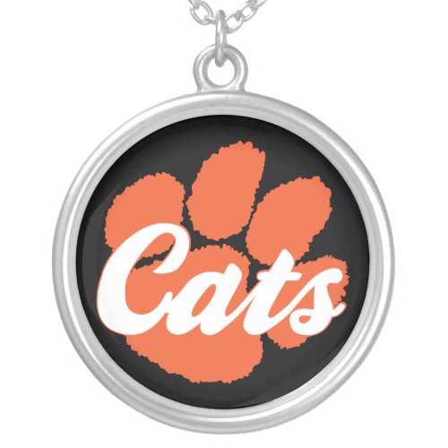 Wildcats LGHS Paw Silver Plated Necklace
