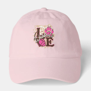 Wildcats Love – Cute Paw Print Sports Hat