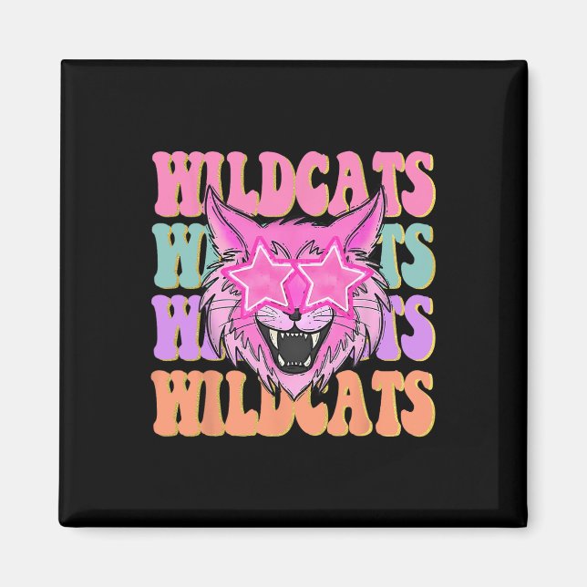 Wildcats School Mascot  Magnet (Front)
