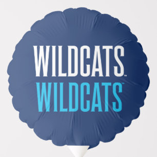 Wildcats Wildcats Wordmark Logo Balloon