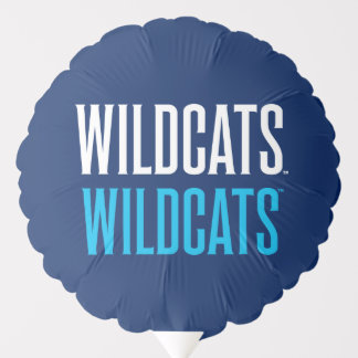 Wildcats Wildcats Wordmark Logo Balloon