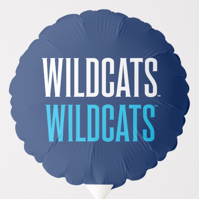Wildcats Wildcats Wordmark Logo Balloon (Front)