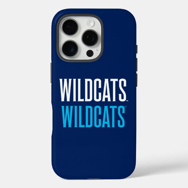 Wildcats Wildcats Wordmark Logo Case-Mate iPhone Case (Back)