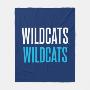 Wildcats Wildcats Wordmark Logo Fleece Blanket