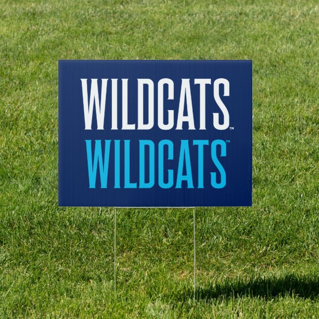 Wildcats Wildcats Wordmark Logo Sign (Insitu)