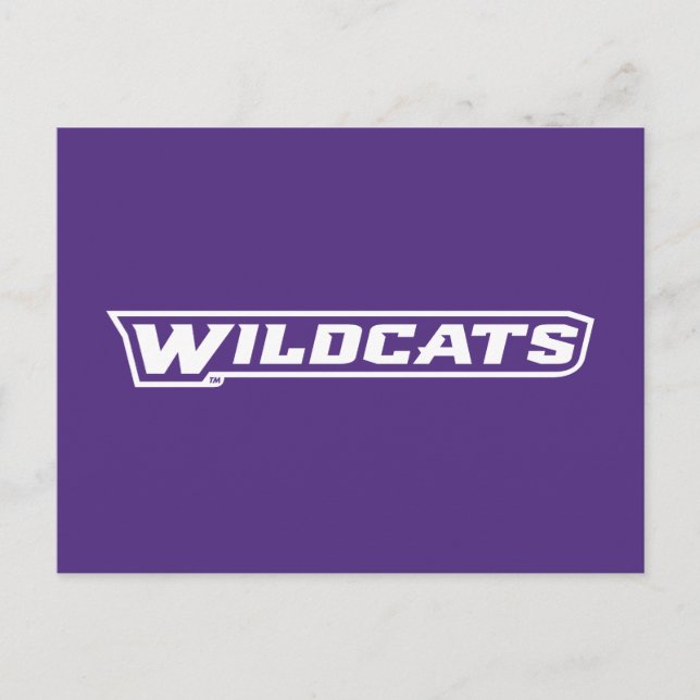 Wildcats Wordmark Invitation Postcard (Front)