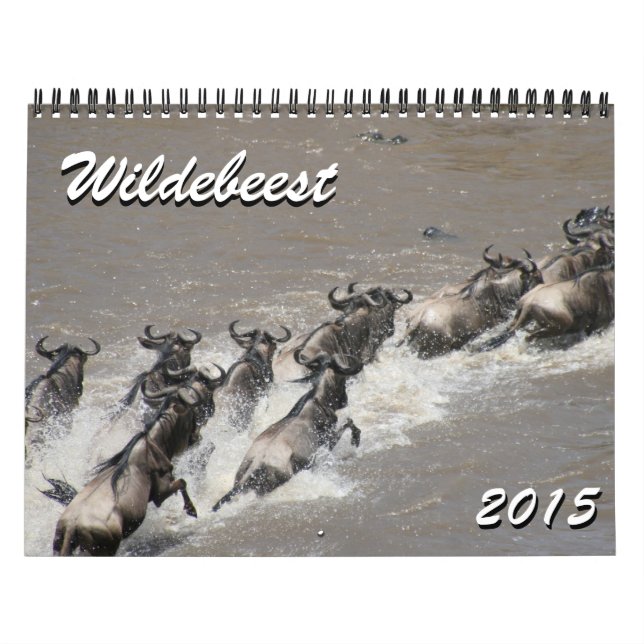 wildebeest 2015 calendar (Cover)
