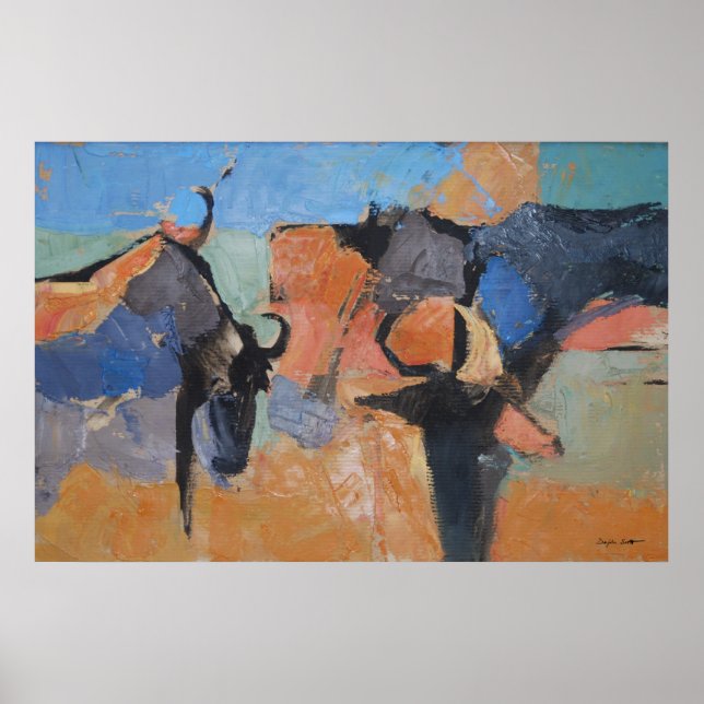 Wildebeest - Art print (Front)