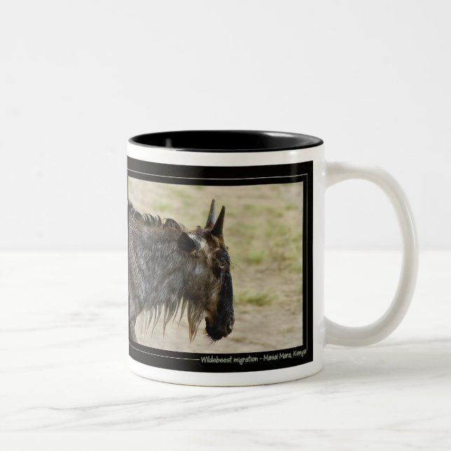 Wildebeest migration Kenya wildlife mugs & cups (Right)