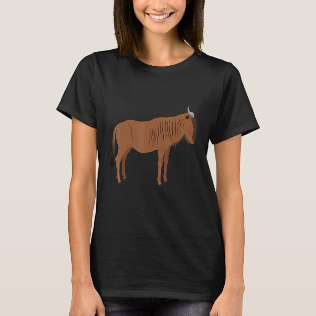 Wildebeests Are My Spirit Animal  Fun Wildebeest 1 T-Shirt (Front)