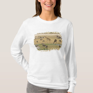 Wildebeests, Zebras and Giraffes T-Shirt
