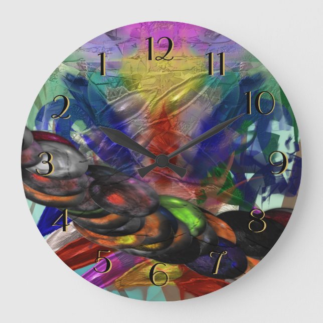 Wilder Days Backward Large Clock (Front)