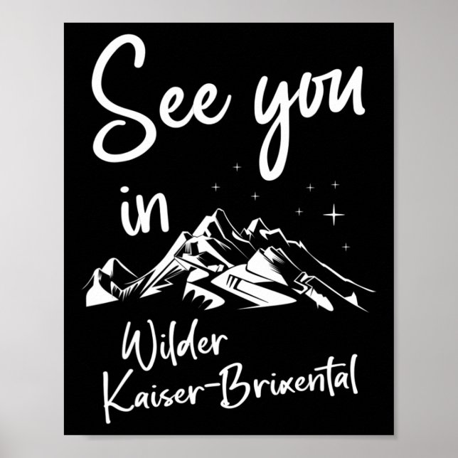 Wilder Kaiser-brixental Tyrol Austria Vacation Ski Poster (Front)