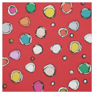 wilderdot red fabric