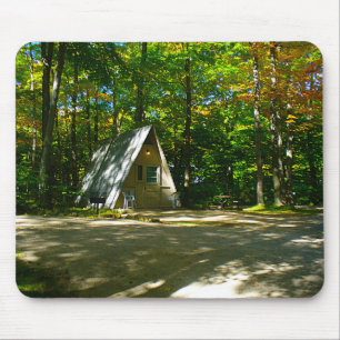 Wilderness A-Frame Camping at Campground Mouse Pad