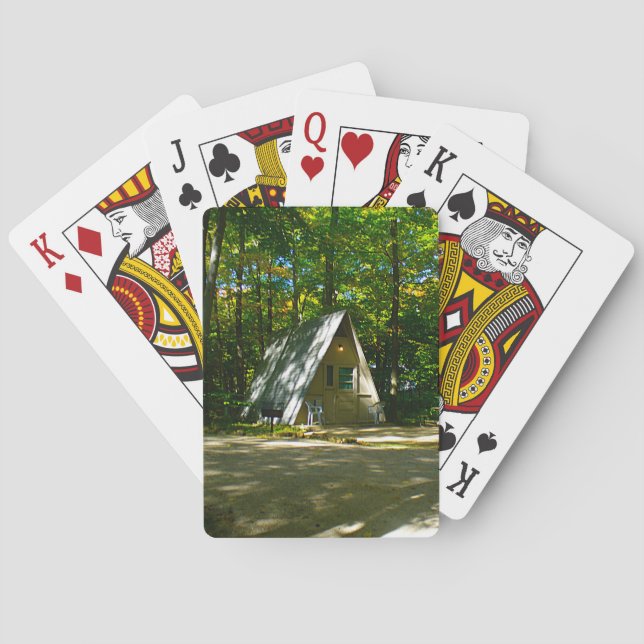 Wilderness A-Frame Camping at Campground Poker Cards (Back)