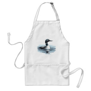 Wilderness Art Common Loon Bird Apron